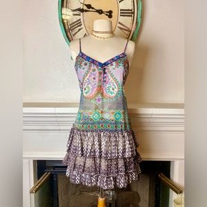 Lottie & Holly Spaghetti Straps Ruffle Dress